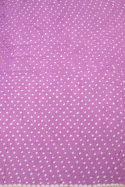 Purple Handwoven Bandhani Modal Saree 10063912