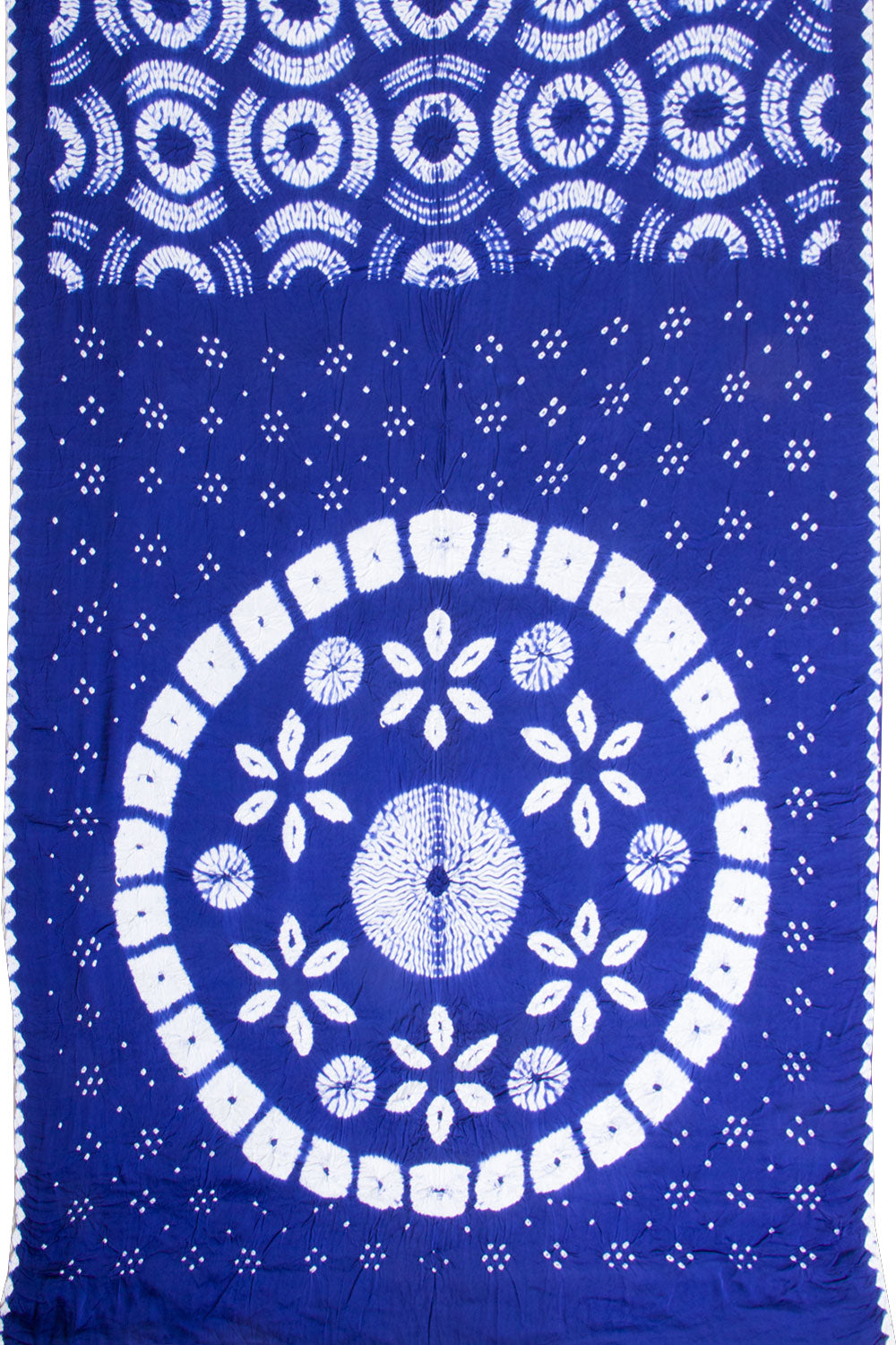Blue Handcrafted Bandhani Cotton Saree - Avishya
