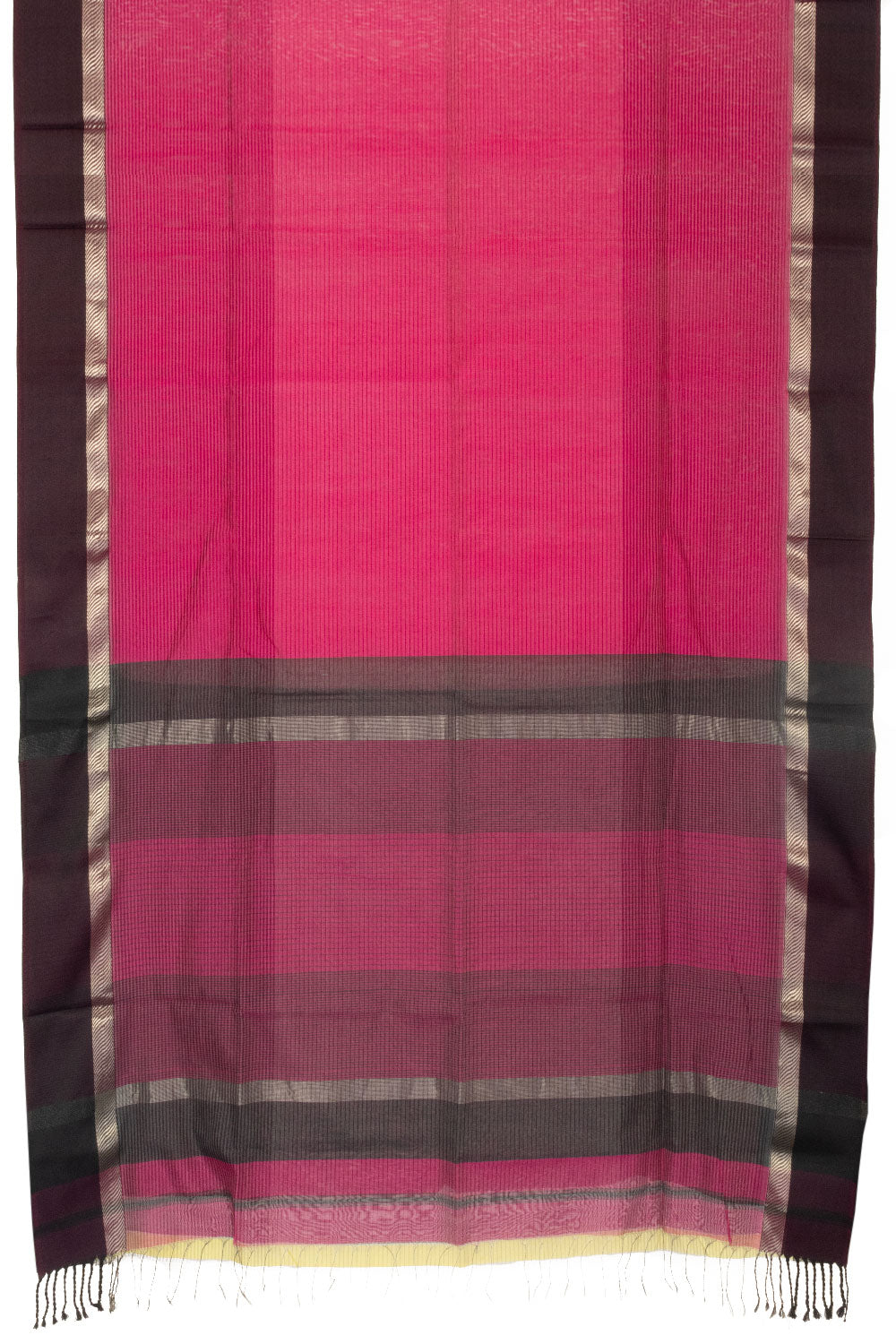 Pink Handloom Maheshwari Silk Cotton Saree- Avishya