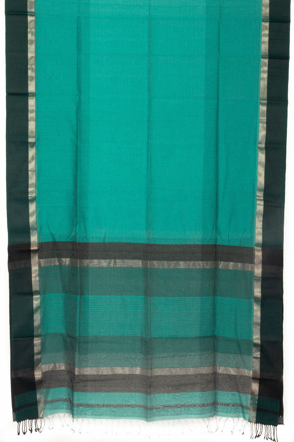 Blue Handloom Maheshwari Silk Cotton Saree - Avishya