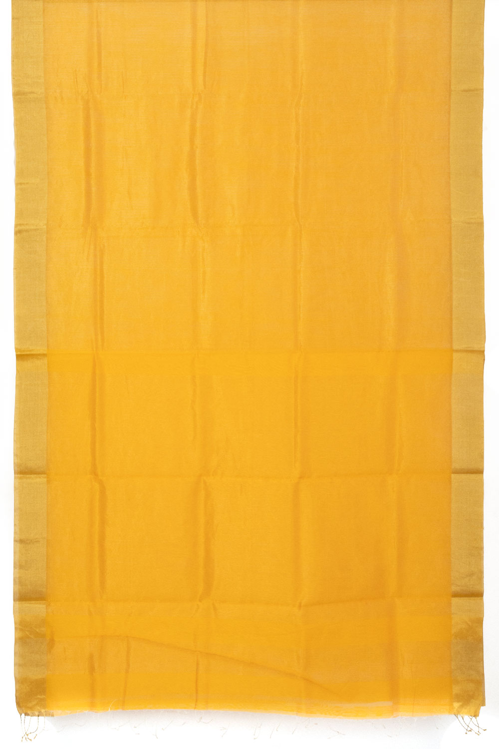 Corn Yellow Handloom Maheswari Silk Cotton Saree - Avishya