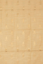 Beige 3 Piece Banarasi Silk Cotton Salwar Suit Material - Avishya