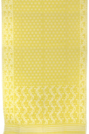 Sweet Corn Yellow Handloom Jamdani Style Jamdani Cotton Saree - Avishya
