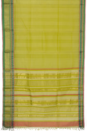 Green Handloom Maheshwari Silk Cotton Saree - Avishya.com 