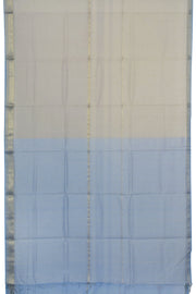 Grey Handloom Maheshwari Silk Cotton Saree - Avishya.com