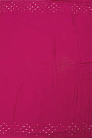 Rani Pink Handcrafted Bandhani Cotton Saree - Avishya