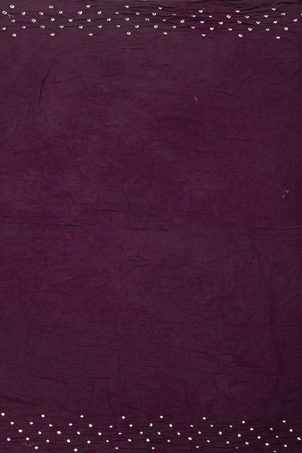 Violet Handcrafted Bandhani Cotton Saree - Avishya