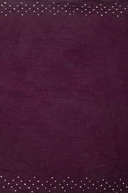 Violet Handcrafted Bandhani Cotton Saree - Avishya