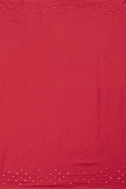 Red Handcrafted Bandhani Cotton Saree - Avishya