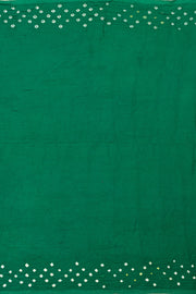 Green Handcrafted Bandhani Cotton Saree - Avishya