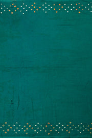 Green Handcrafted Bandhani Cotton Saree - Avishya