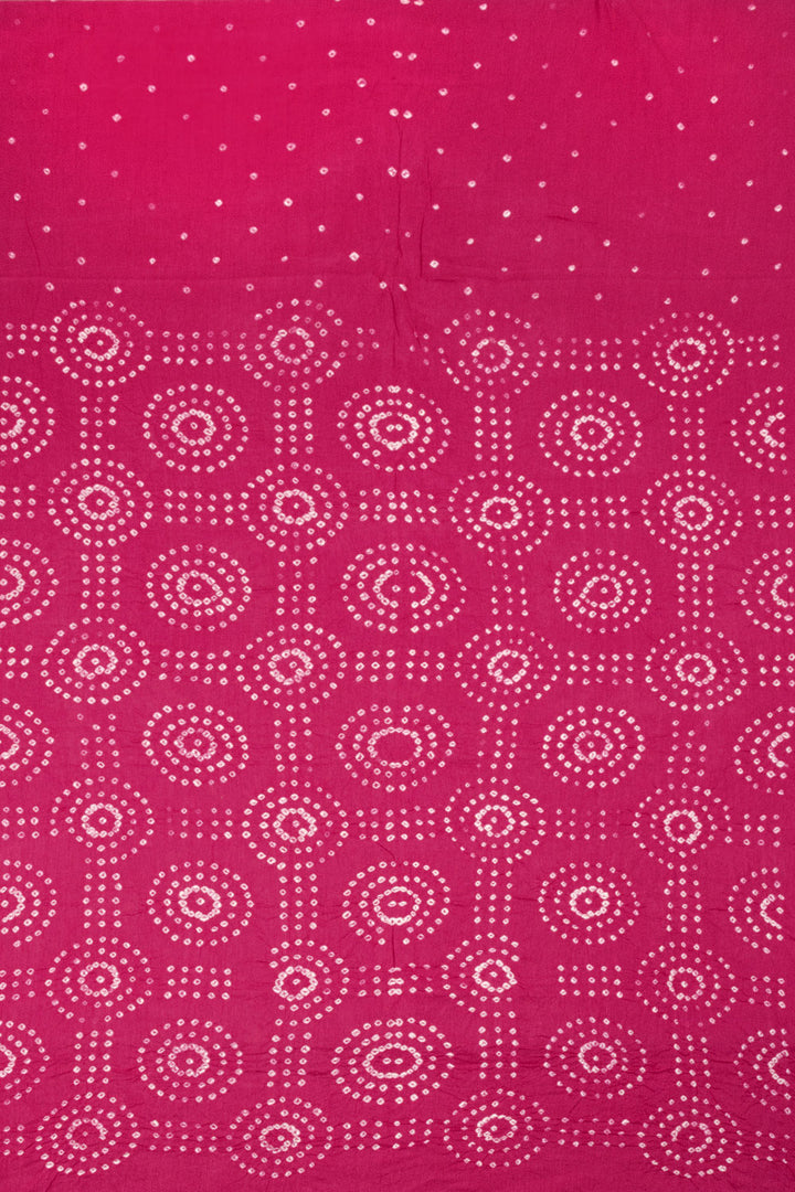 Pink Bandhani Salwar Suit Material - Avishya