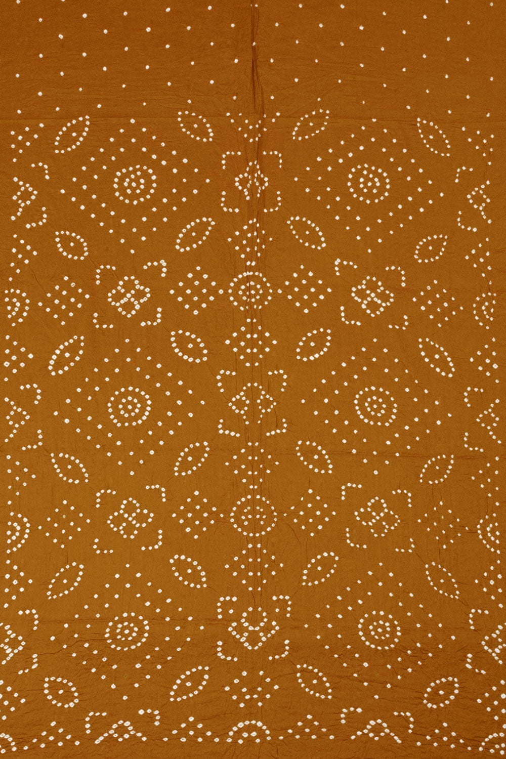 Brown Bandhani Cotton 3-Piece Salwar Suit Material - Avishya