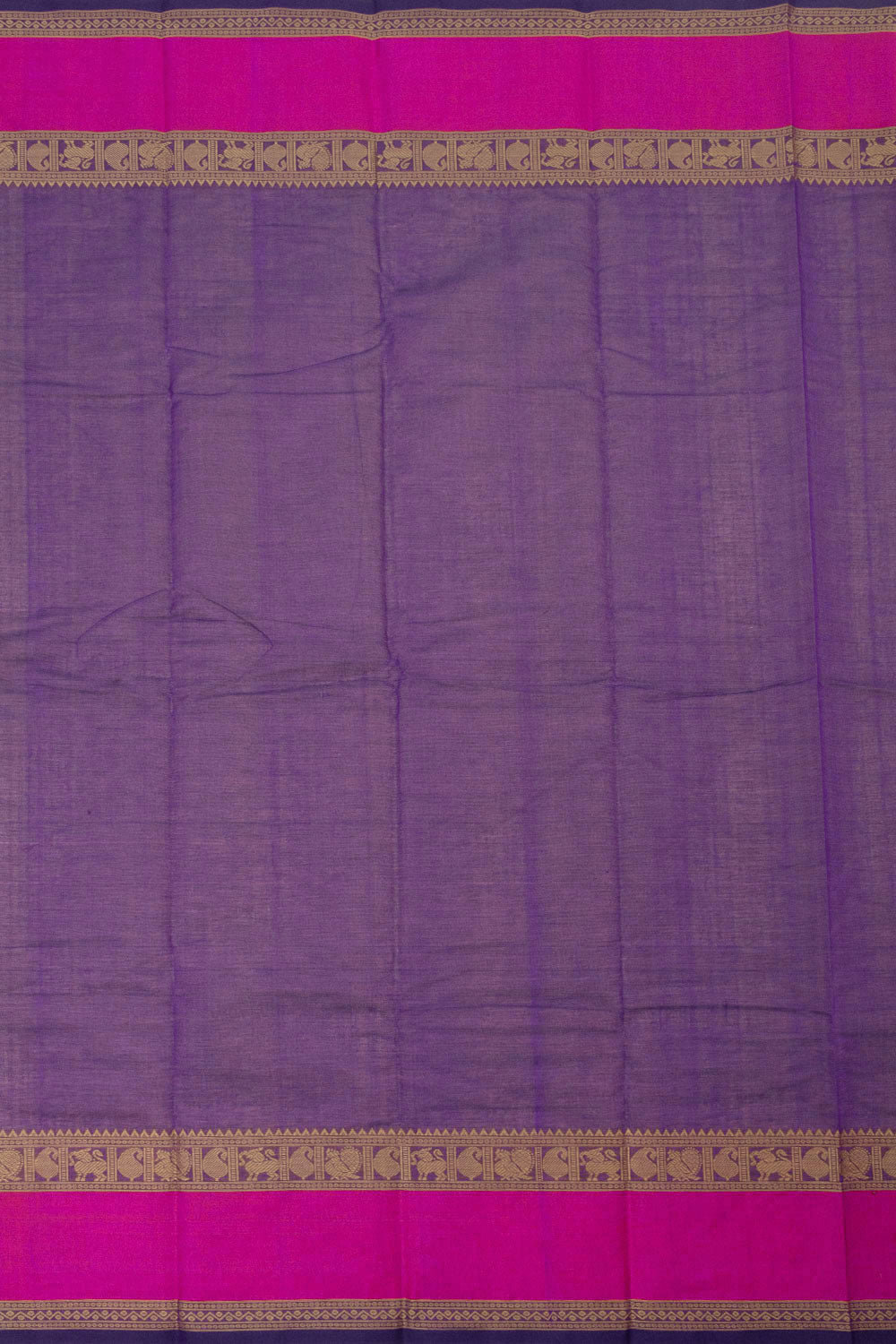 Violet Handloom Kanchi Cotton Saree 10064198