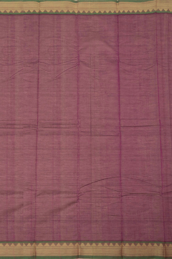 Magenta Handloom Kanchi Cotton Saree - Avishya 