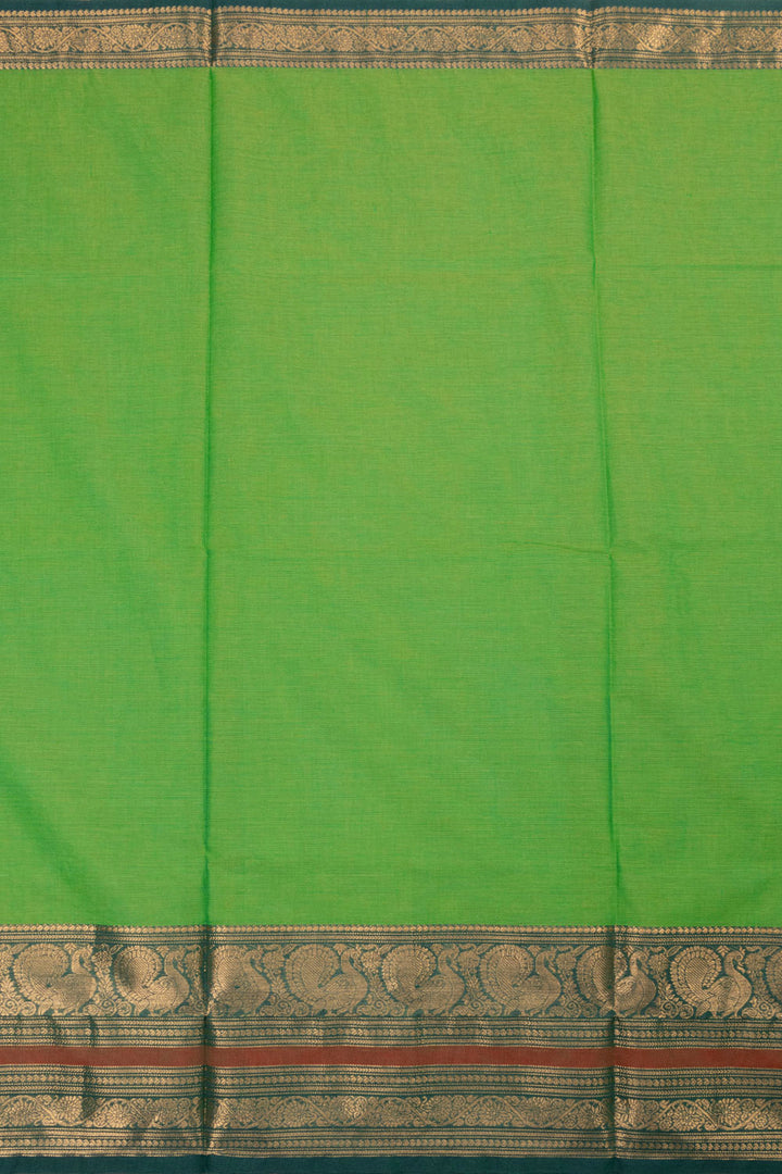 Green Handloom Chettinad Cotton Saree Avishya