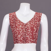 Rosewood Pink Tussar Silk Blouse 10064277