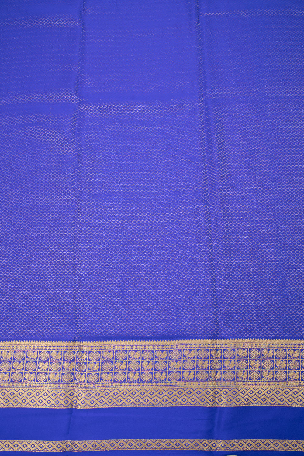 Beige Mysore Crepe Silk Saree