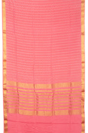 Pink Mysore Crepe Silk Saree  - Avishya