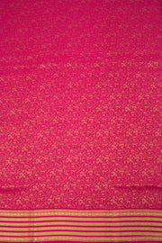 Steel Blue with Magenta Mysore Crepe Silk Saree Geometric Motifs Design And Zari Border 10076664