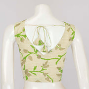 Grey Handcrafted Tussar Silk Blouse - Avishya