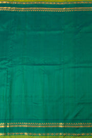 Blushed Pink Gadwal Kuttu Handloom Silk Saree With Temple Border 10077203