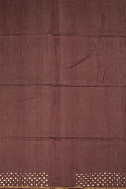 Peach Handwoven Chanderi Silk Cotton Saree - Avishya