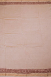 Cream with Black Bagh Printed Silk Cotton Saree - Avishya