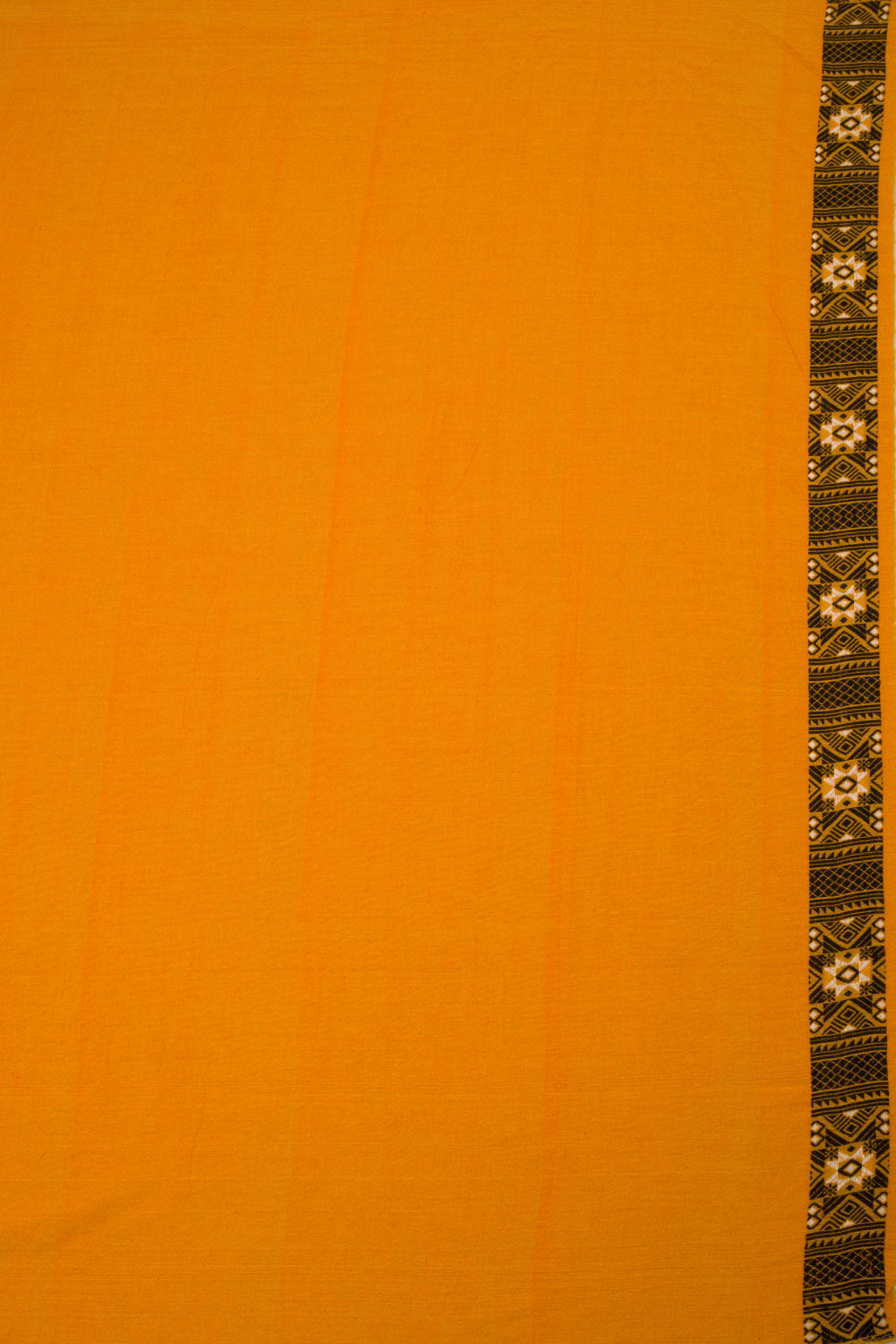 Orange Handloom Assam Cotton Saree - Avishya