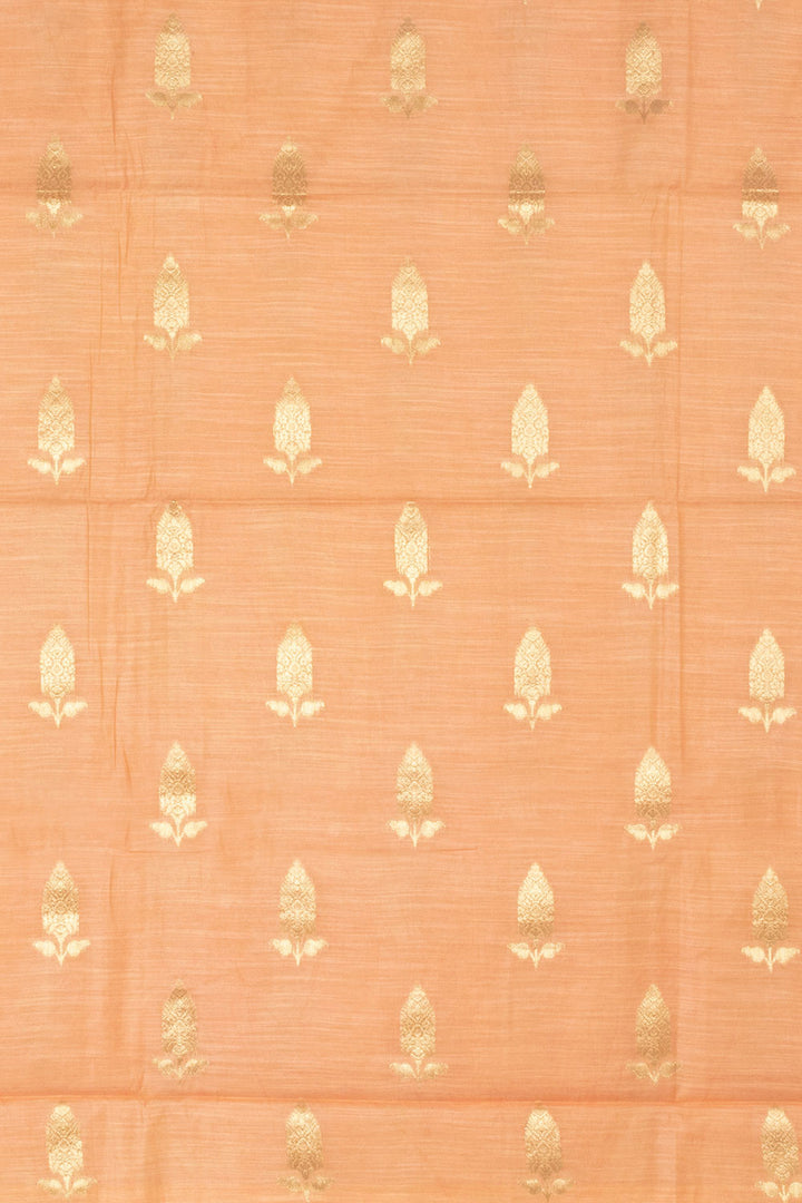 Orange Banarasi Silk Salwar Suit Material 10064564