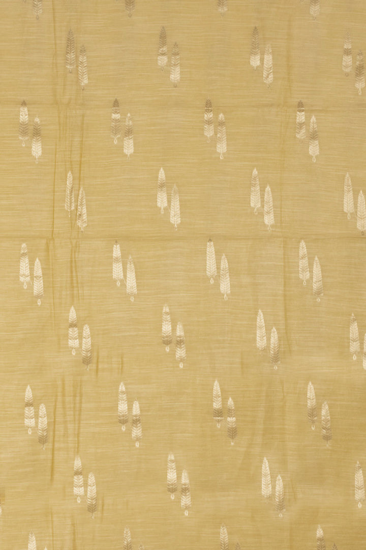 Yellow Banarasi Silk Salwar Suit Material 10064565