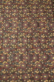 Sandal Printed Kalamkari Malai Cotton Saree 10064648