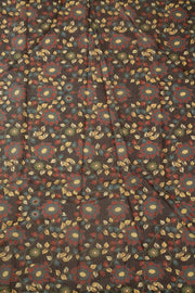 Pastel Green Printed Kalamkari Malai Cotton Saree 10064649