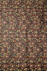 Blue Printed Kalamkari Malai Cotton Saree 10064650