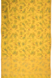 Yellow Handwoven Chanderi Silk Cotton Saree - Avishya