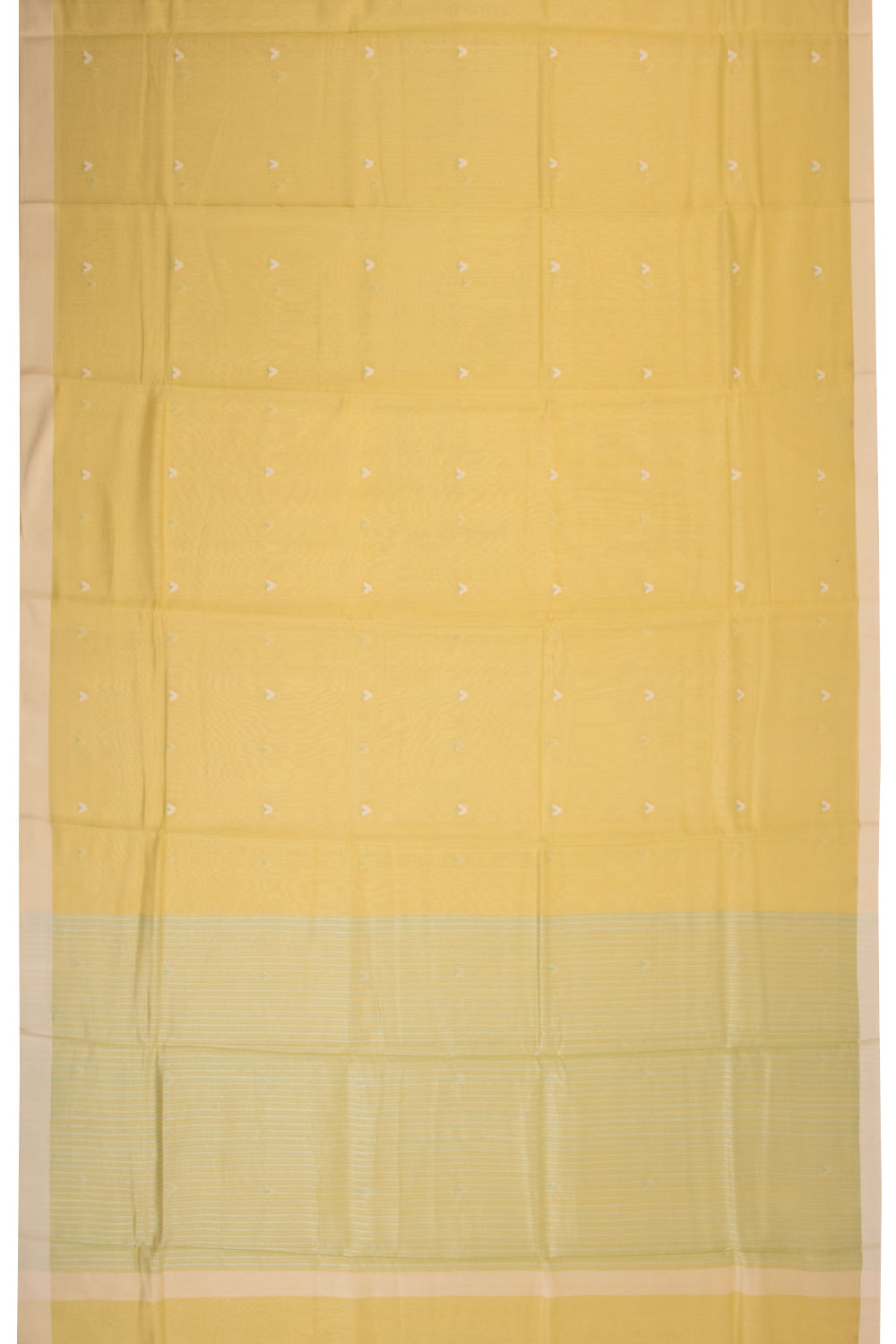 Yellow Handloom Chanderi Silk Cotton Saree 10064672