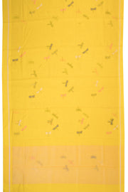 Yellow Handloom Chanderi Silk Cotton Saree - Avishya
