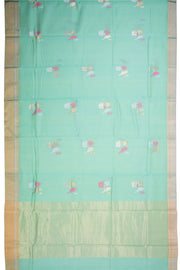Blue Handwoven Chanderi Silk Cotton Saree - Avishya