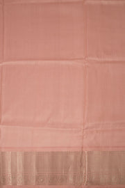 Black with Peach Handloom Gadwal Kuttu Silk Saree - Avishya