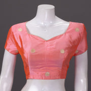 Orange Banarasi Silk Blouse - Avishya