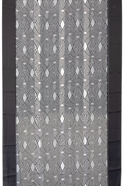 Black and white Printed Organza Saree - Avishya