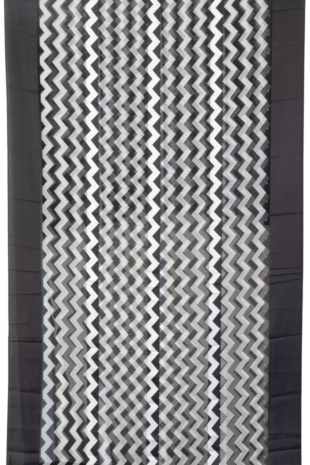 Black Printed Organza Saree