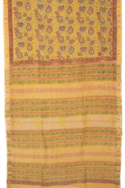 Yellow Anokhi Hand Block Printed Saree - Avishya
