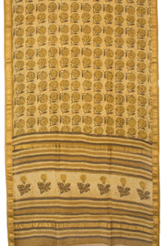 Cream Anokhi Hand Block Printed Saree - Avishya