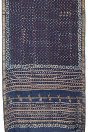 Blue Anokhi Hand Block Printed Saree - Avishya