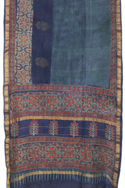 Blue Anokhi Hand Block Printed Saree - Avishya