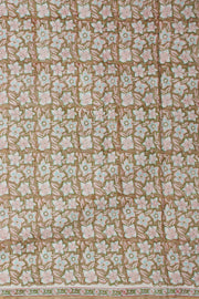 Green Hand Block Printed Cotton 3-Piece Salwar Suit Material 10065061