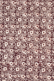 Maroon Batik Cotton 3-Piece Salwar Suit Material - Avishya