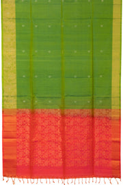 Green Handloom Kanjivaram Soft Silk Saree 10065218