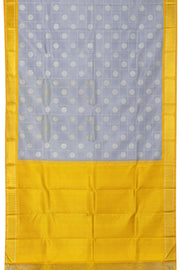 Grey Handloom Kanjivaram Silk Saree - Avishya